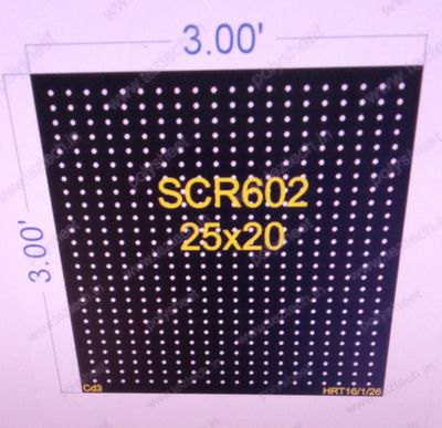 SCR602  3X3  FEET 25X20 HOLES SCREEN TOTAL  HOLES=500