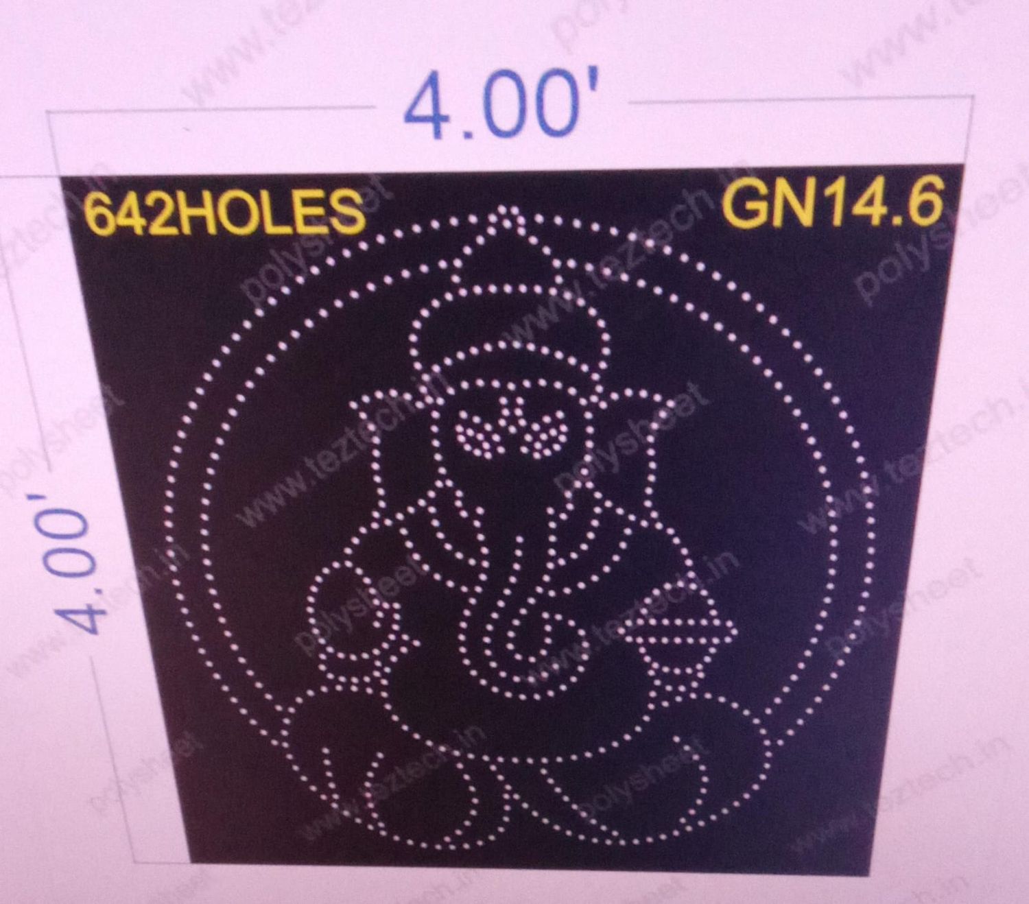 GN14.6 GANPATI 4X4 FEET 642  HOLES