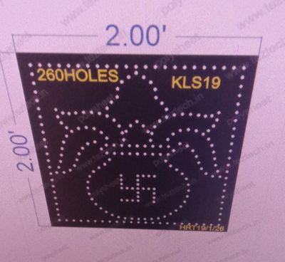 KLS19 KALASH 2X2 FEET 260  HOLES