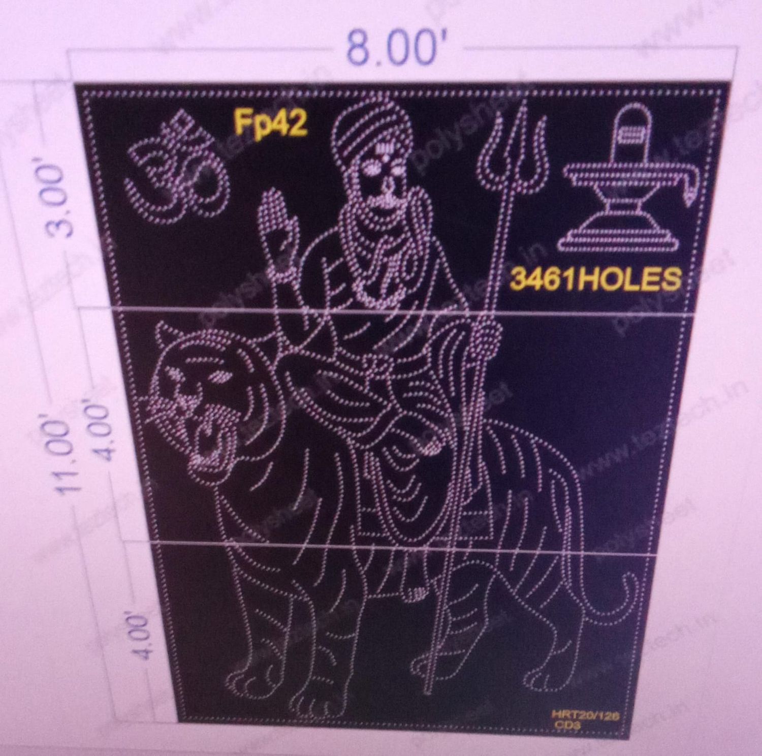 FP42  FAMOUS PEOPLE 11X8 FEET 3461 HOLES (3PARTS)