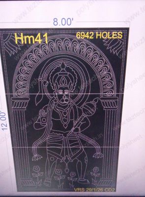 HM41 HANUMANJI 3 PARTS 12X8 FEET 6942 HOLES