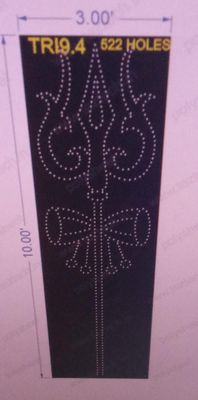 TRI9.4  TRISHUL 3X10  FEET 522  HOLES