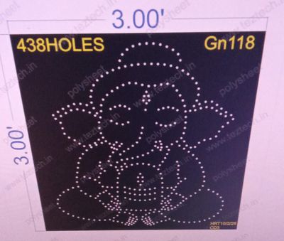 GN118 GANESHJI 3X3  FEET 438  HOLES