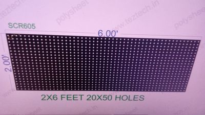 SCR605 2X6  FEET 20X50 HOLES SCREEN TOTAL  HOLES=1000 WITH AIR PASS 931 HOLES