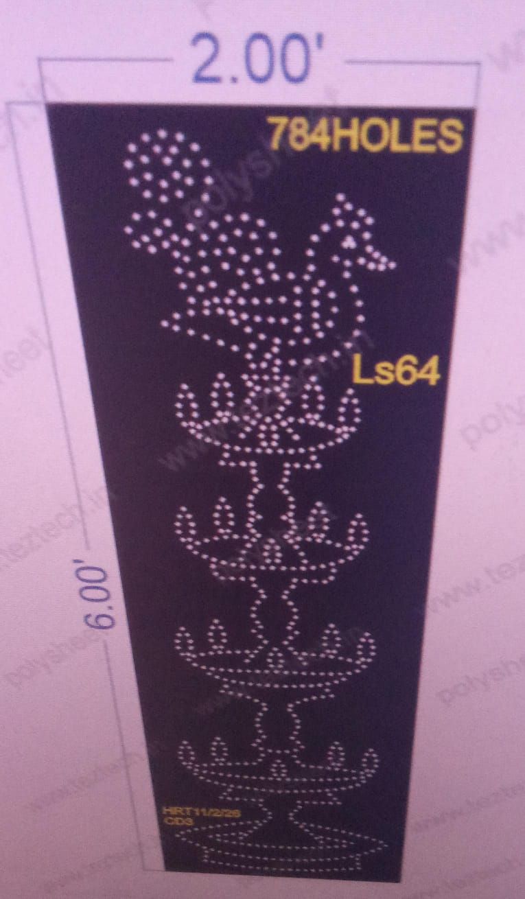 LS64  LAMP STAND 1 PART 6X2   FEET 784  HOLES