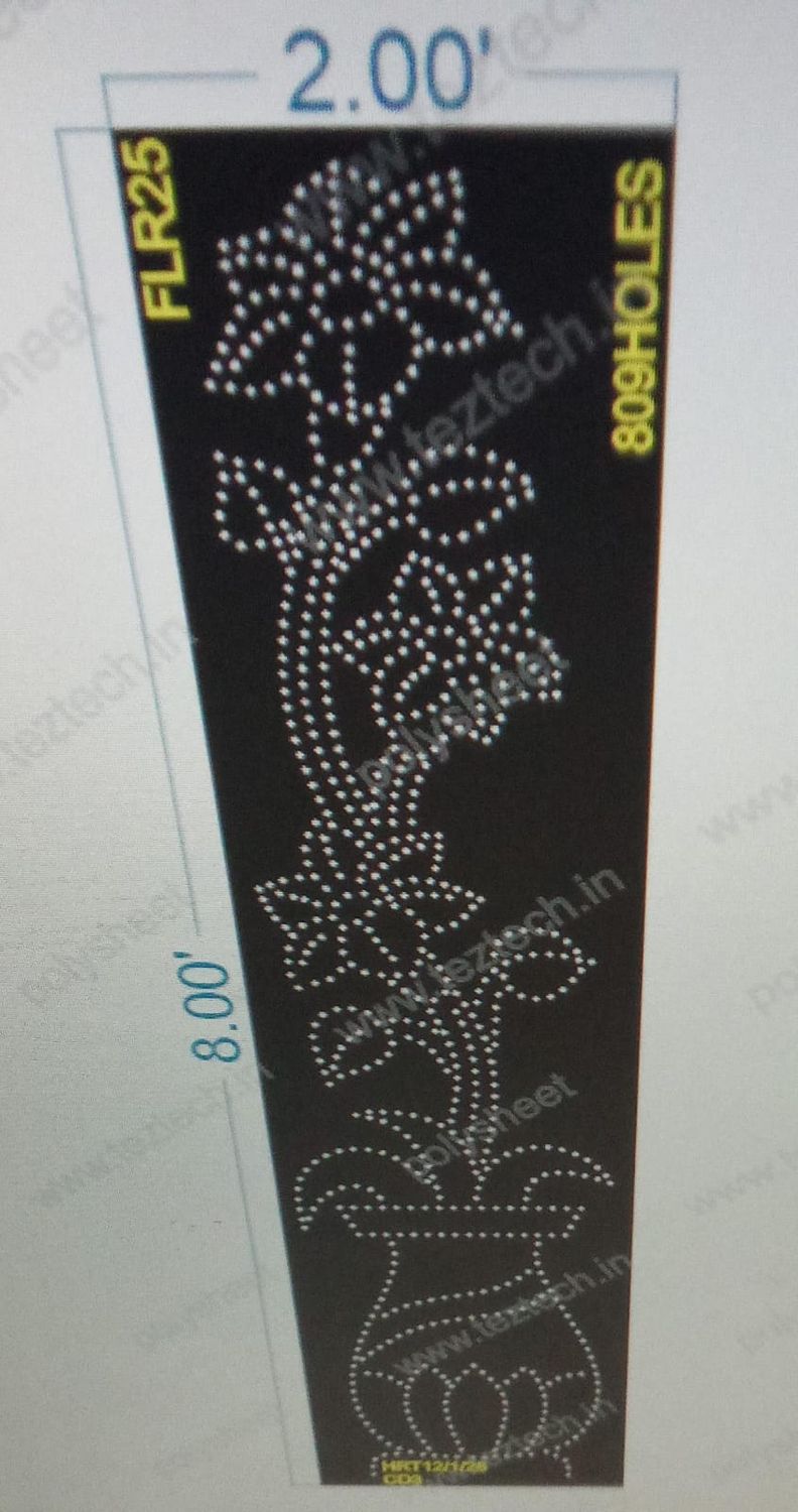FLR25 FLOWER 1 PART 8X2 FEET 809 HOLES