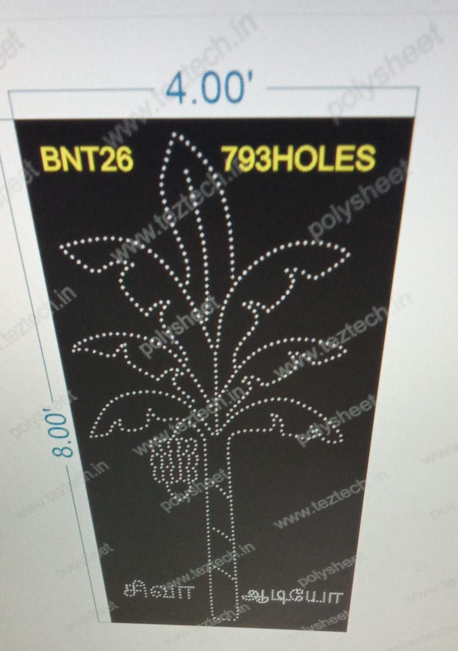 BNT26  BANANA TREE 8X4 FEET 793  HOLES