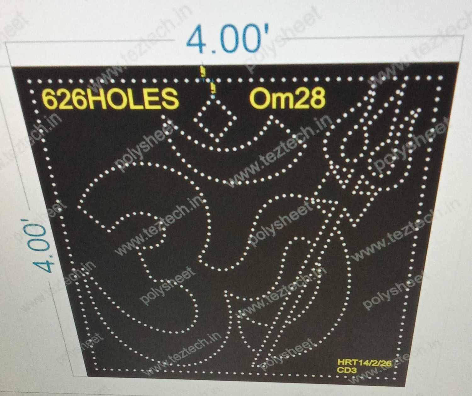 OM28  OM 4X4 FEET 626  HOLES