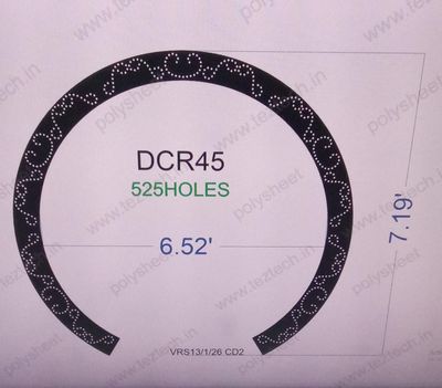 DCR45 DESIGNER CIRCLE 7.71 X 7.19 FEET 525HOLES (5 PARTS)
