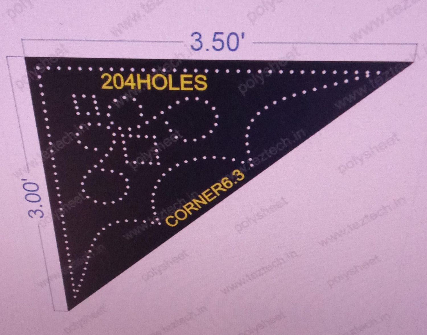 CORNER6.3  CORNER 1 PART3X3.5  FEET 204 HOLES