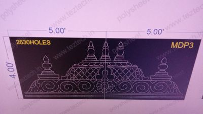 MDP3 MANDAP DESIGN  4X10  FEET 2630 HOLES