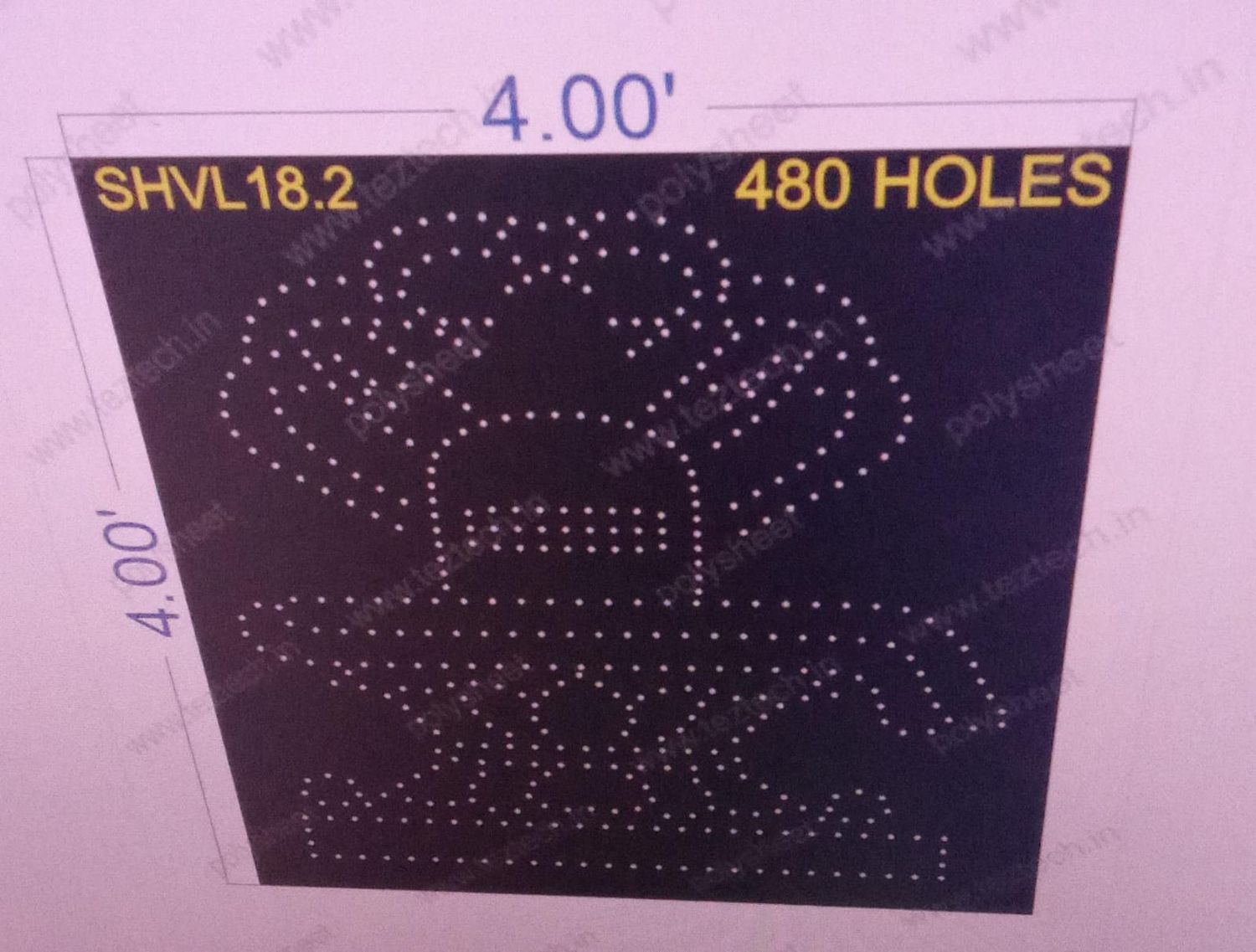 SHVL18.2 SHIV 4X4 FEET 480 HOLES
