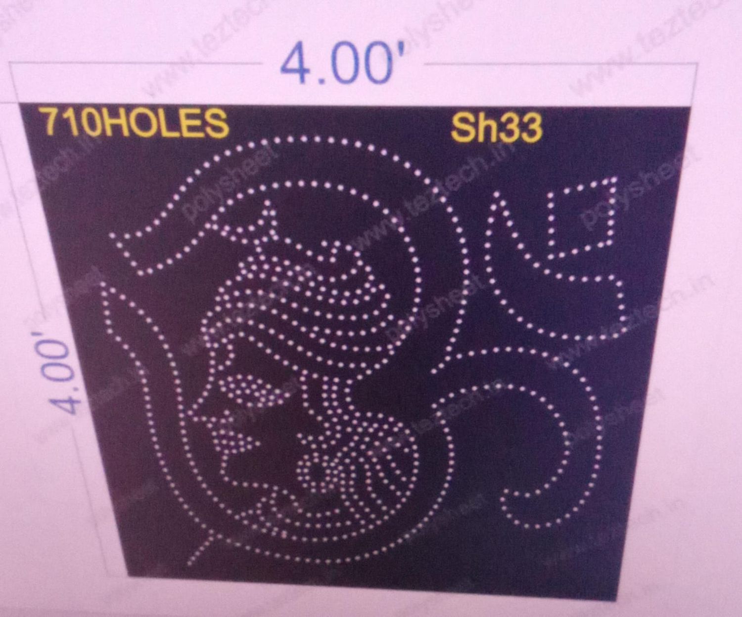 SH33 SHIV 4X4 FEET 710 HOLES