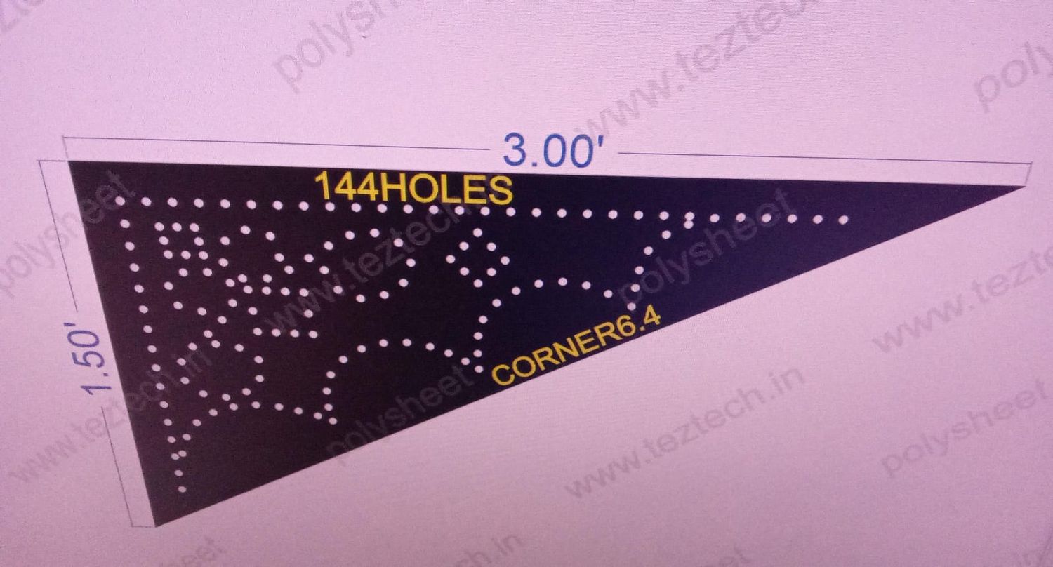 CORNER6.4  CORNER 1 PART 1.5X3   FEET 144  HOLES