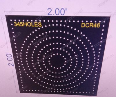 DCR46 DESIGNER CIRCLE 2X2  FEET 345 HOLES
