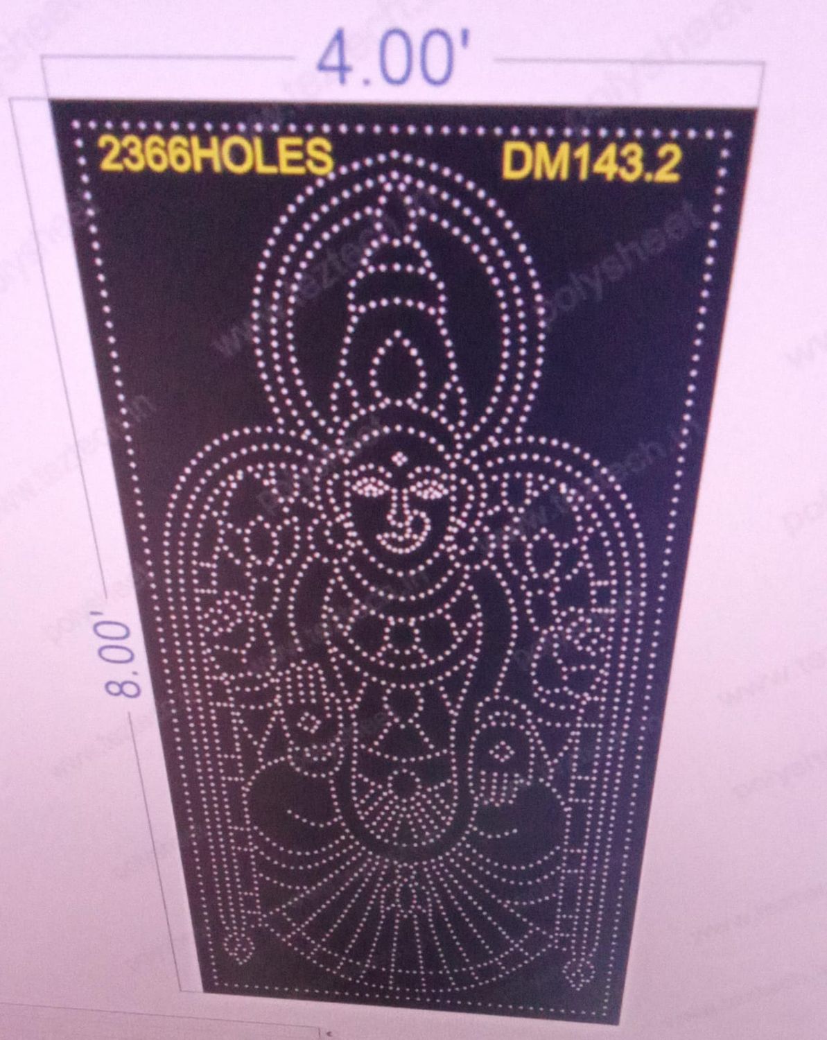 DM143.2  DEVI MATA 1 PART 8X4 FEET 2366 HOLES