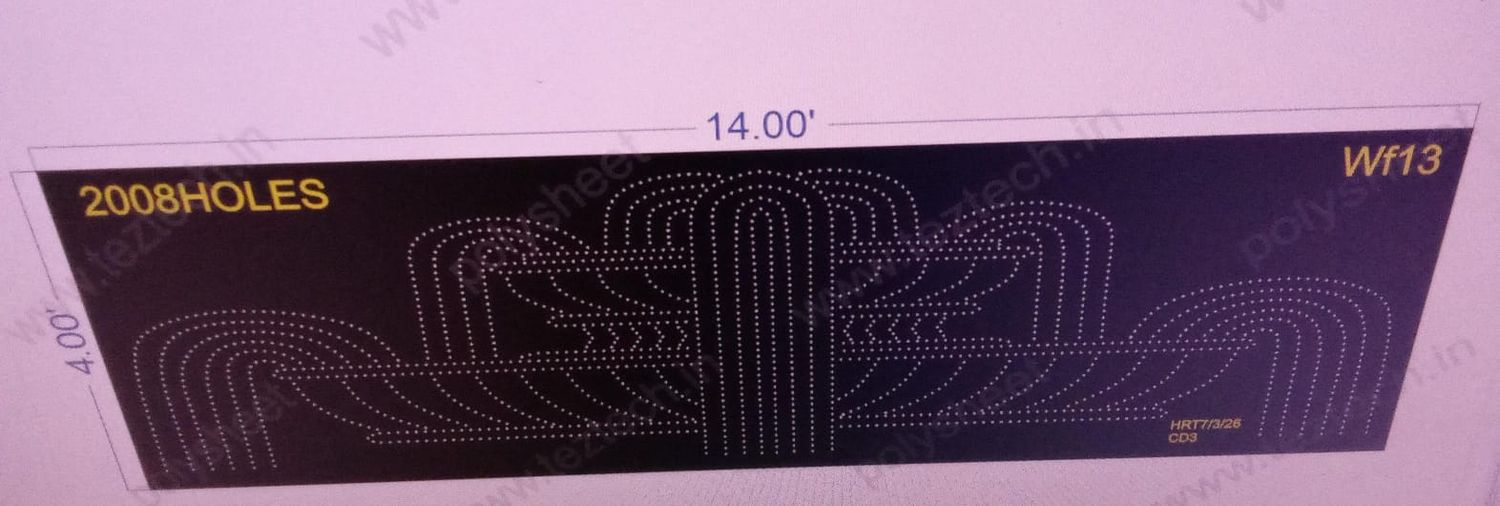 WF13  WATER FOUNTAIN 4X14  FEET 2008 HOLES