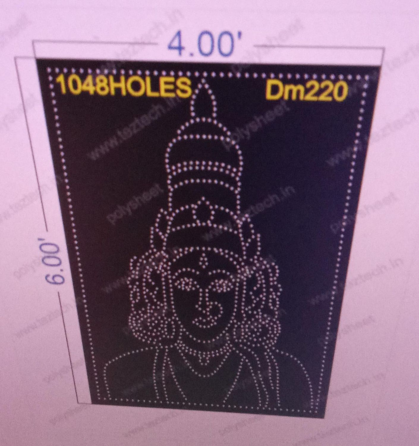 DM220   DEVI MATA  6X4 FEET 1048  HOLES