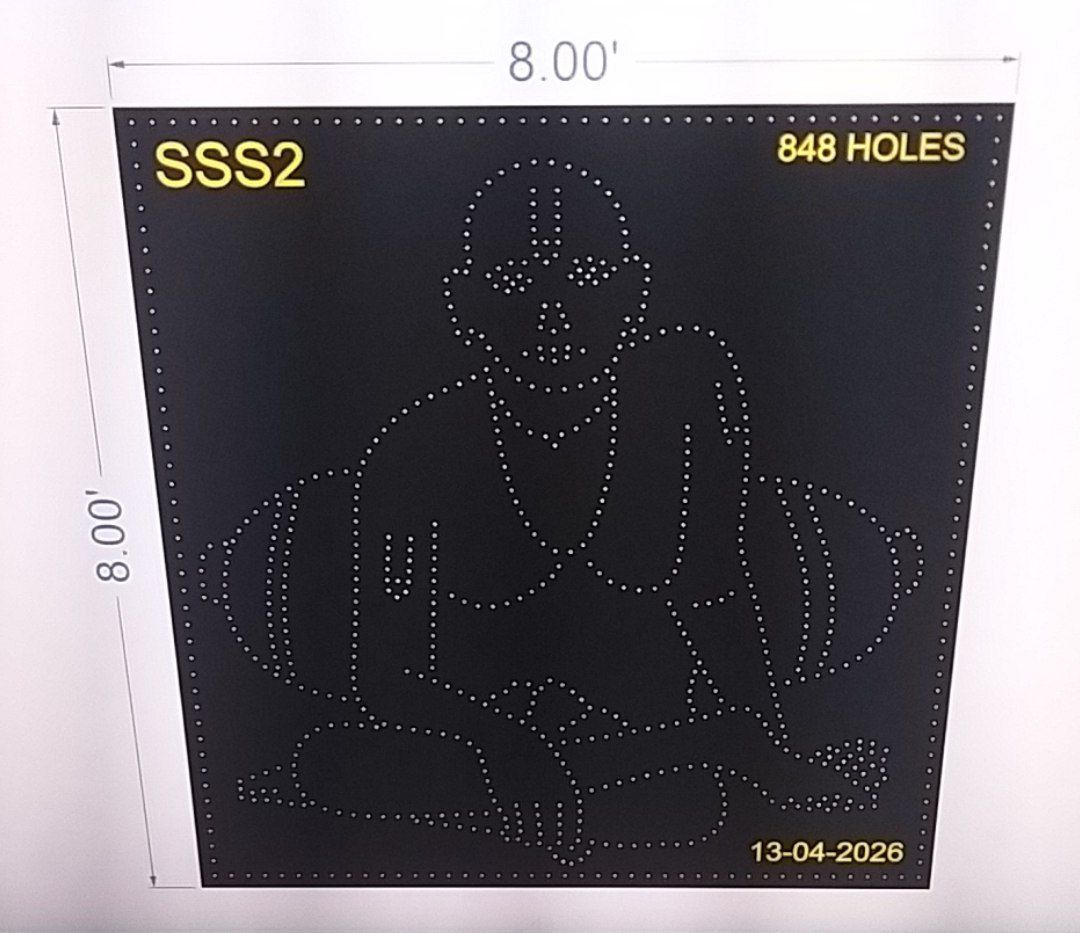 SSS2 SHREE SWAMI SAMARTH WITH BORDER  2 PARTS 8X8 FEET 848 HOLES