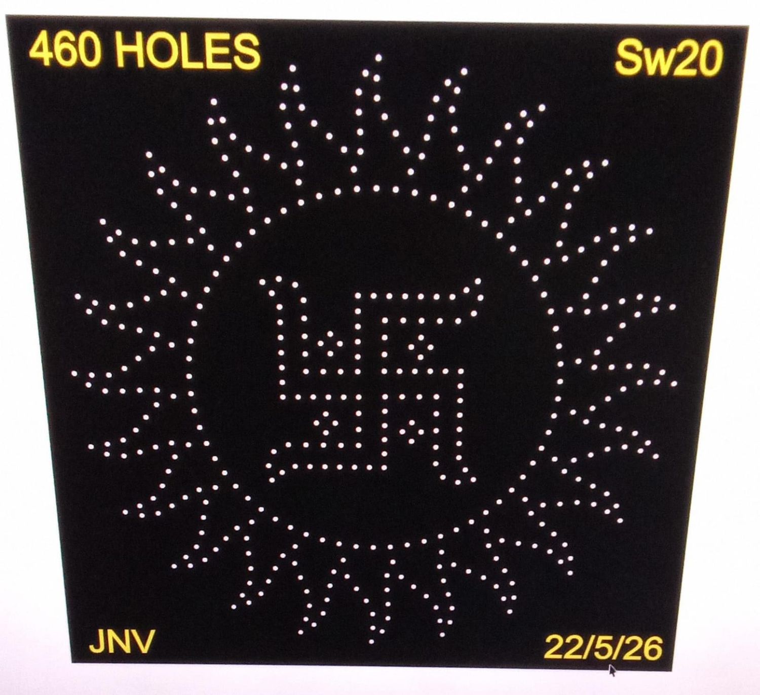 SW20 SWASTIK 4X4FT 460HOLES