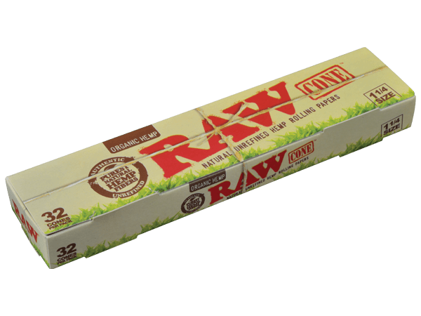 Raw Organic 32pk 1.25 Cones