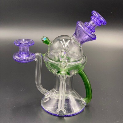 Lid Glass (FL) Legcycler Green & Purple