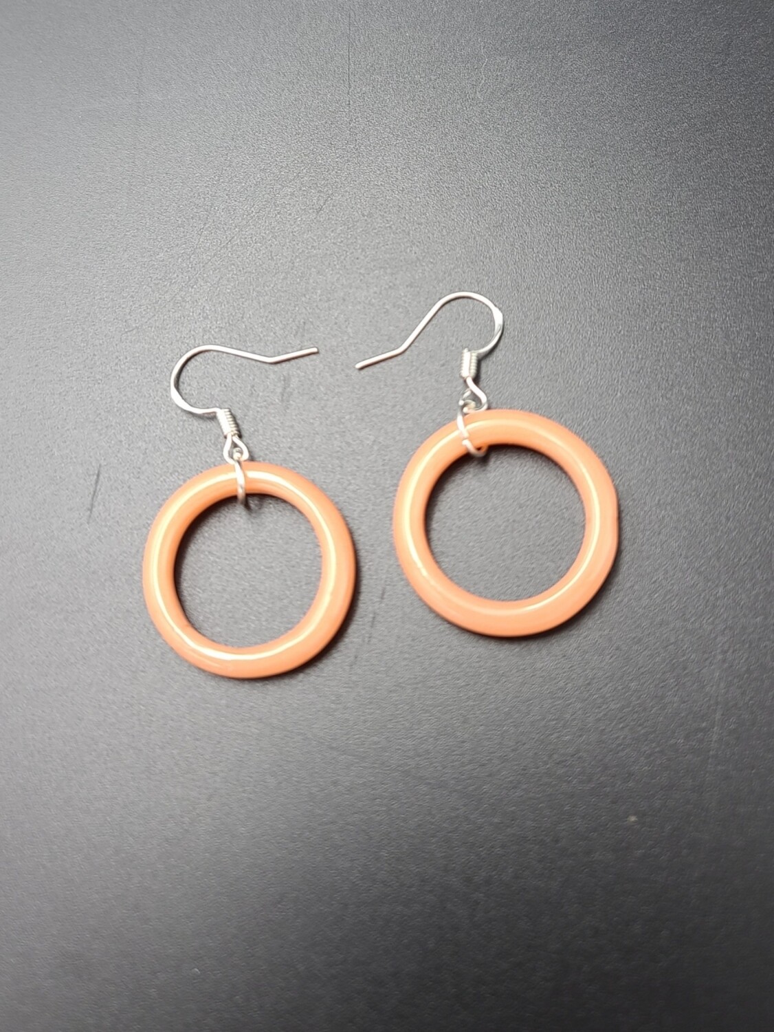 Marni (CO) OG Ring Earring Set - Plastique (Peach)