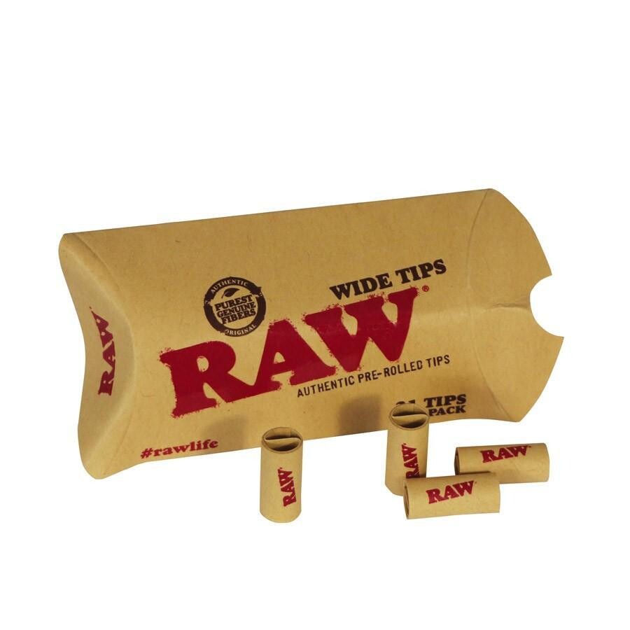 Raw Tips Wide Pre Rolled