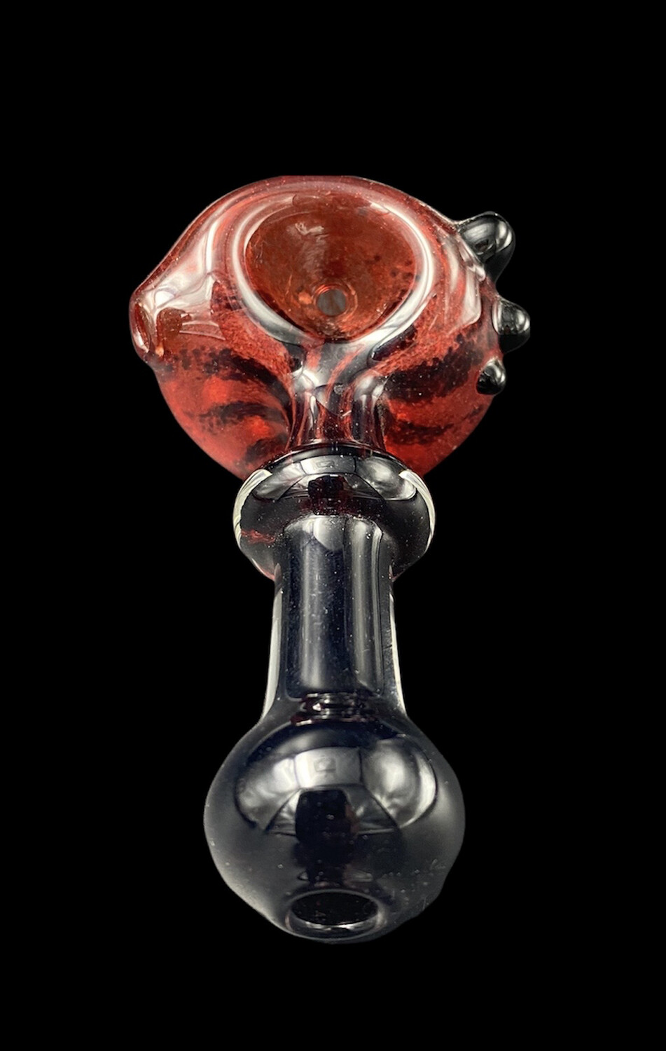 Goblin King (TX) Frit Spoon - Black to Red