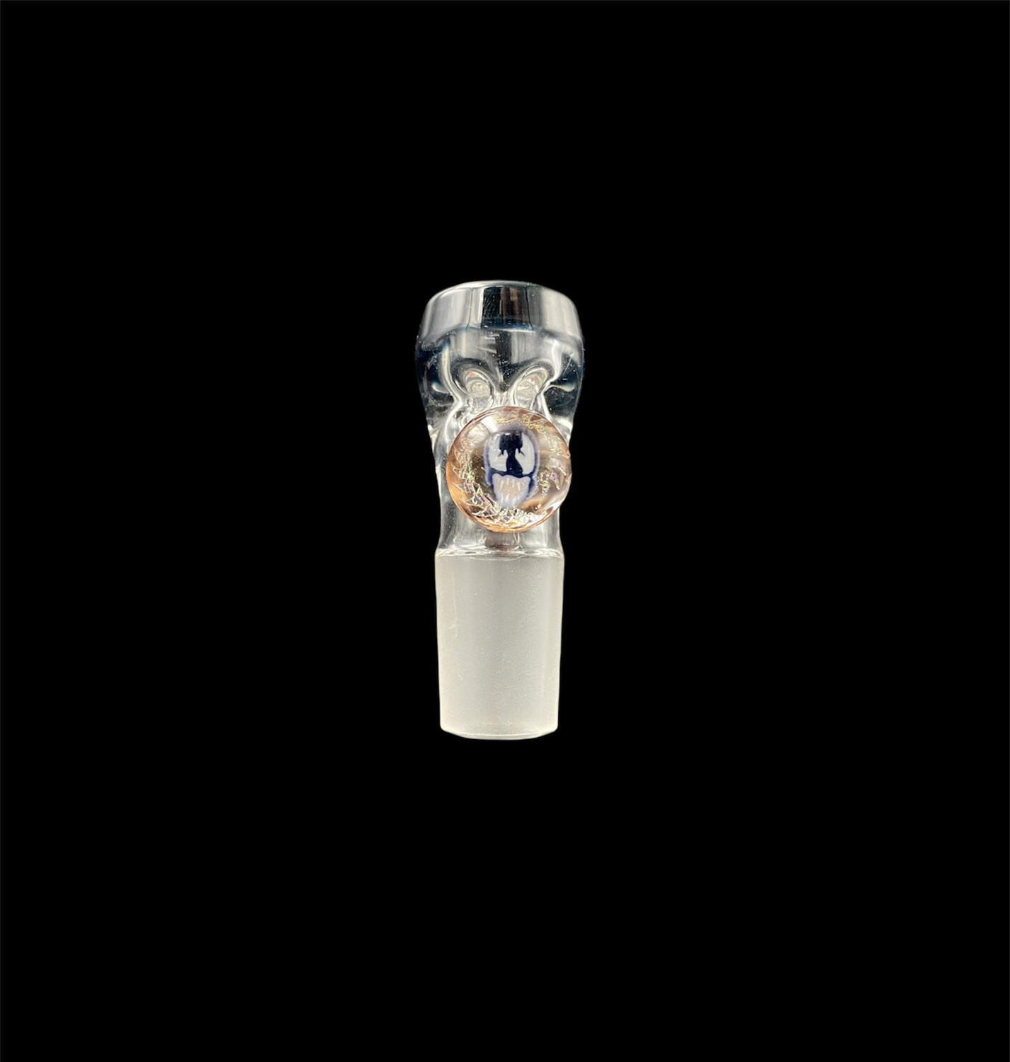 Black Tuna Glass (FL) 18mm Color Accent Martini Slide -Venom