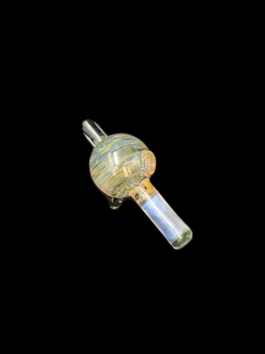 DGL Glass (FL) Fume Bubble Cap w Color Accent - N 