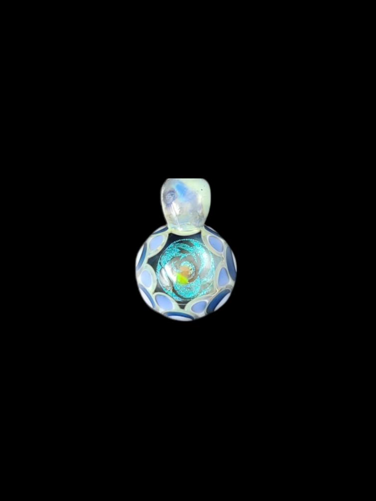 Yeff Glass (FL) Dotstack Pendant with Opal & Dichro Image
