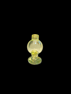 CreepySpooky Glass (FL) - Transparent Green w/ Green Dichro Bubble Cap