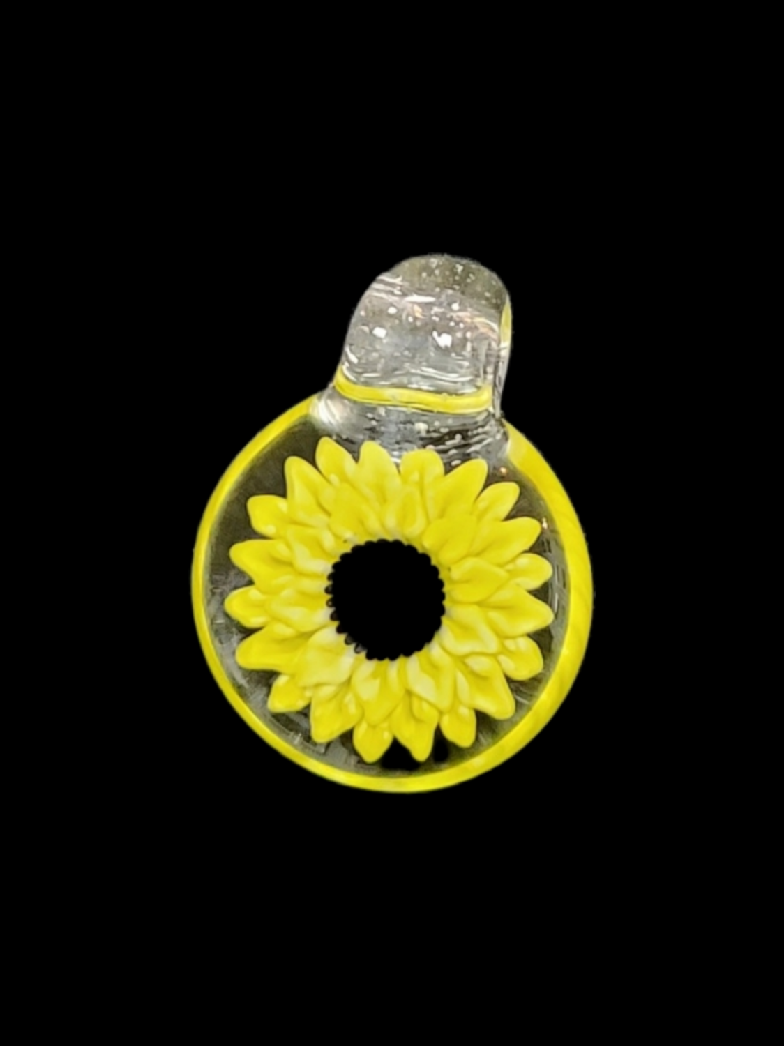 Glass by Blake (AL) Medium Sunflower Pendant