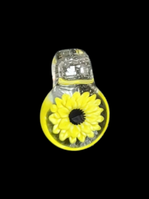 Glass by Blake (AL) Tiny Sunflower Pendant