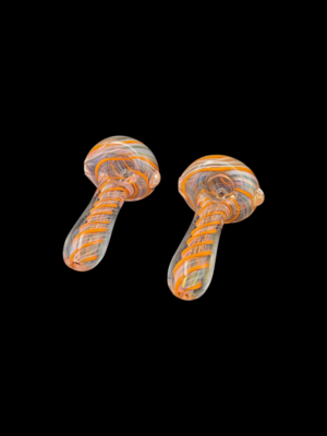 Chuck Glass (IL) Spiral Fume Spoon - Orange