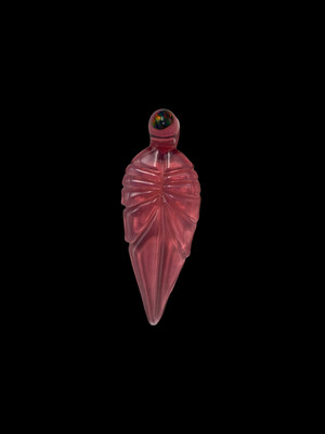 Obi Wook Glass (DE) - Pink Leaf w/ Opal Pendant