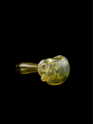CreepySpooky Glass (FL) - Yellow and Fume Honeycomb Spoon