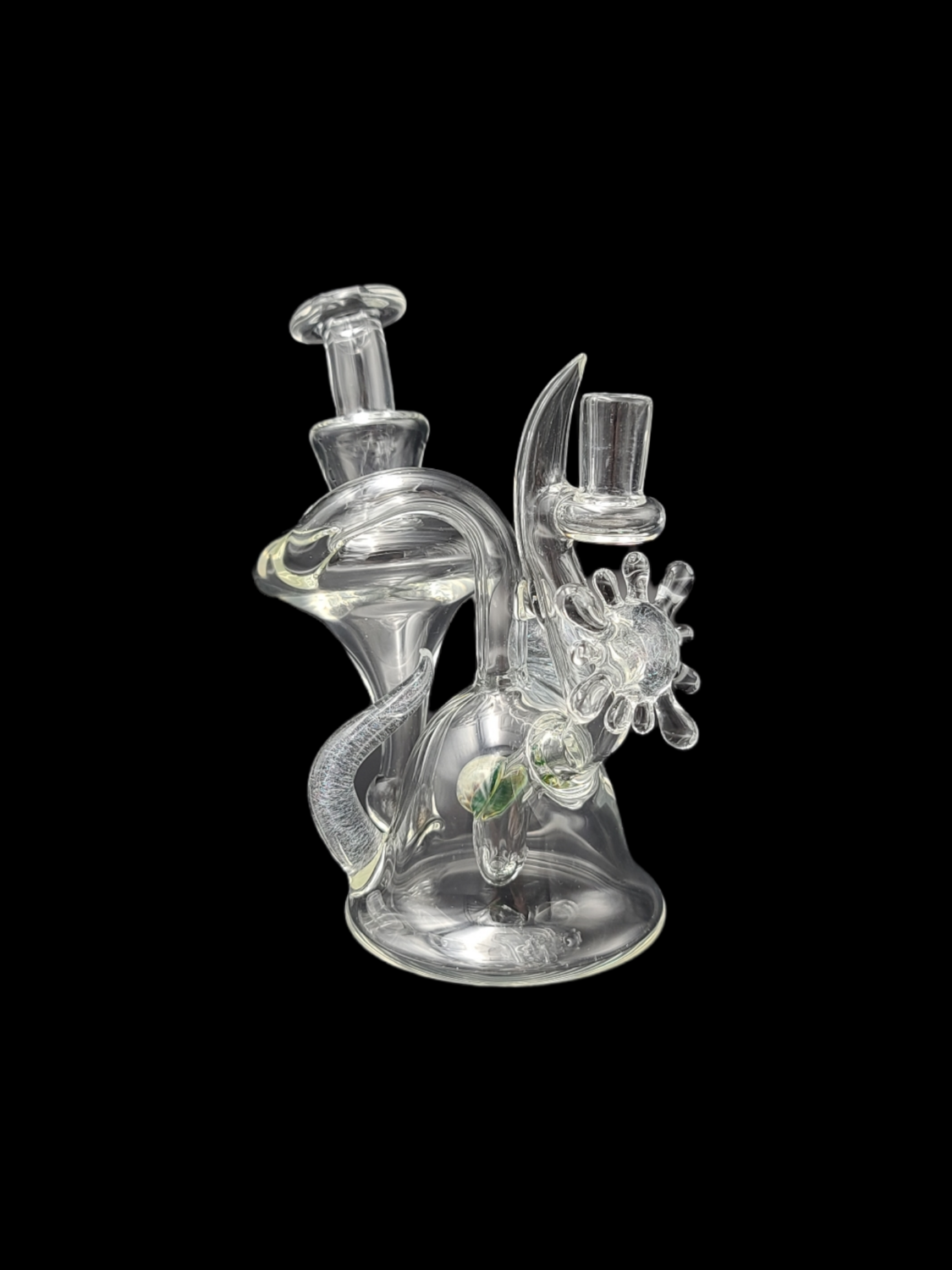 Rob George (FL) Clear Recycler w Splatter & Dichro Accent
