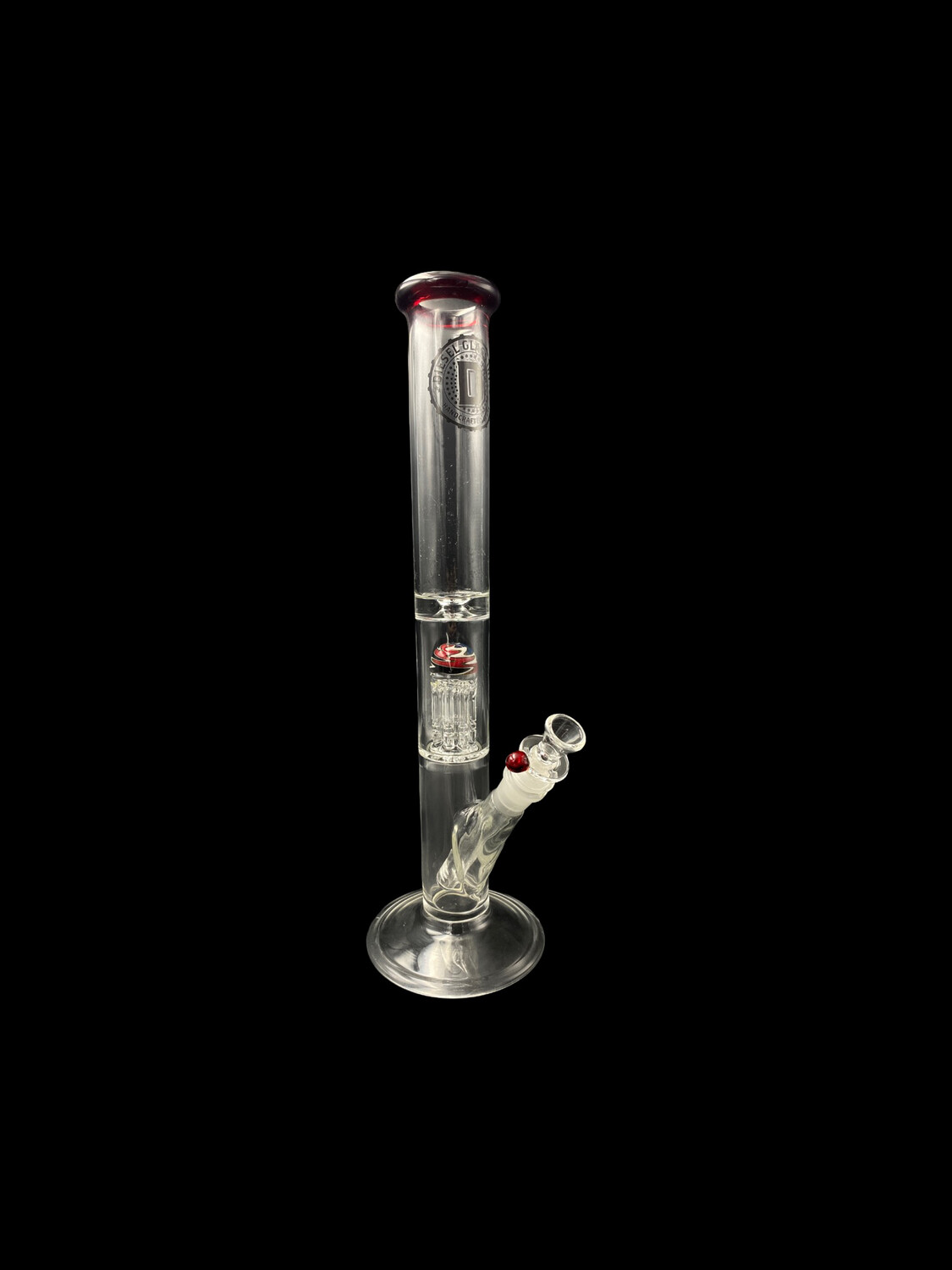 Diesel Glass (FL) - Single Tree Straight - Red White and Blue Accents