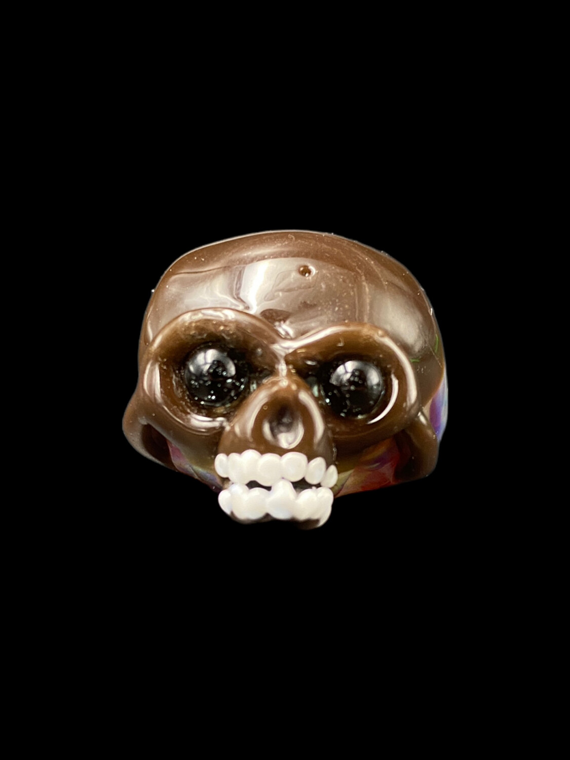 Rob George (FL) - Brown Closed Mouth Skull Pendant