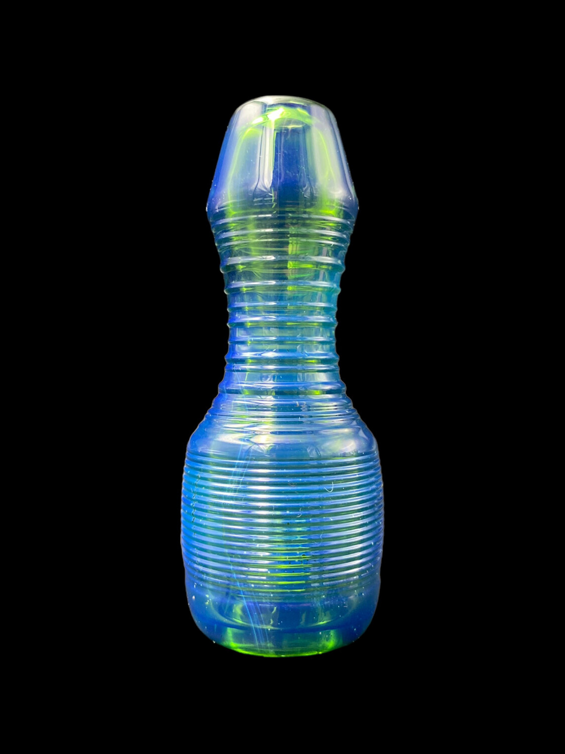 Str8 Glass (TX) - Transparent Blue Green Chillum