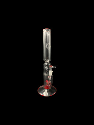Rusty Glass (FL) - Red Accented Full Size Inline Tube 14mm