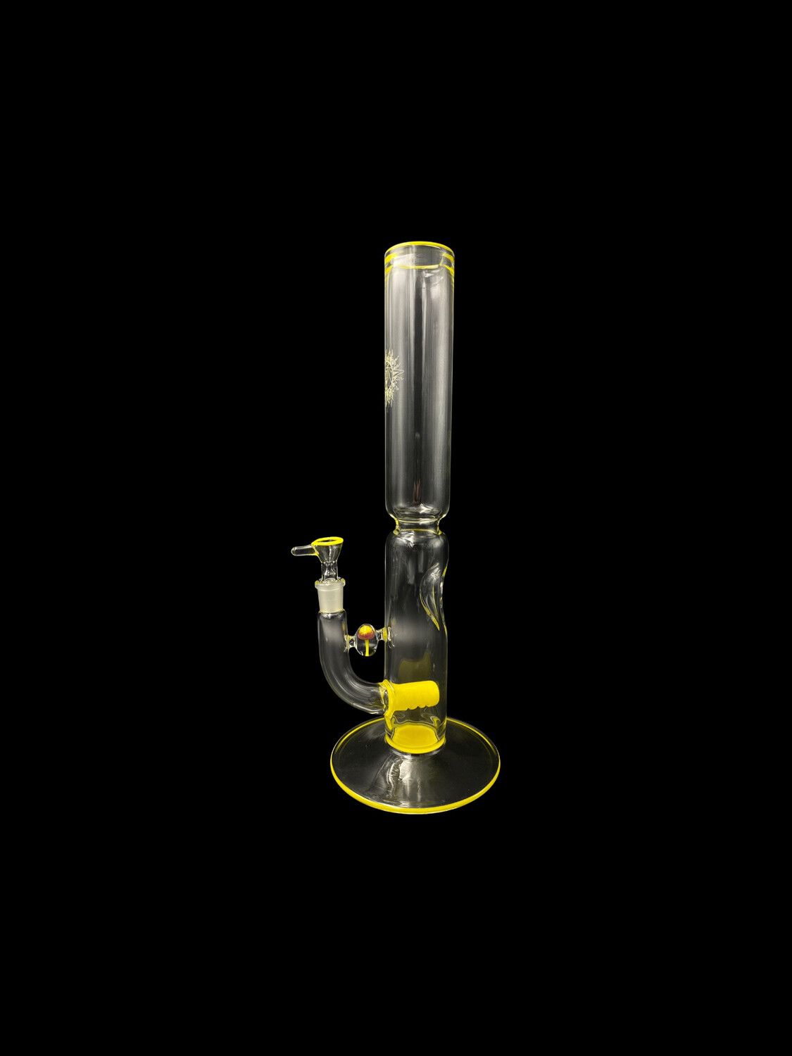 Rusty Glass (FL) - Yellow Accented Full Size Inline Tube 14mm
