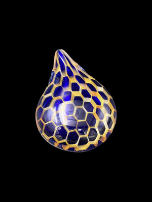 Ryan Teurfs (CA) Hollow Drop Honeycomb Pendant - Colbalt