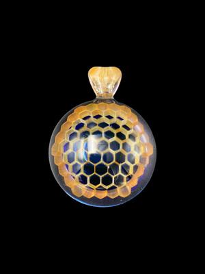 Ryan Teurfs (CA) Honey Bail Honeycomb Pendant - Colbalt & Illuminati