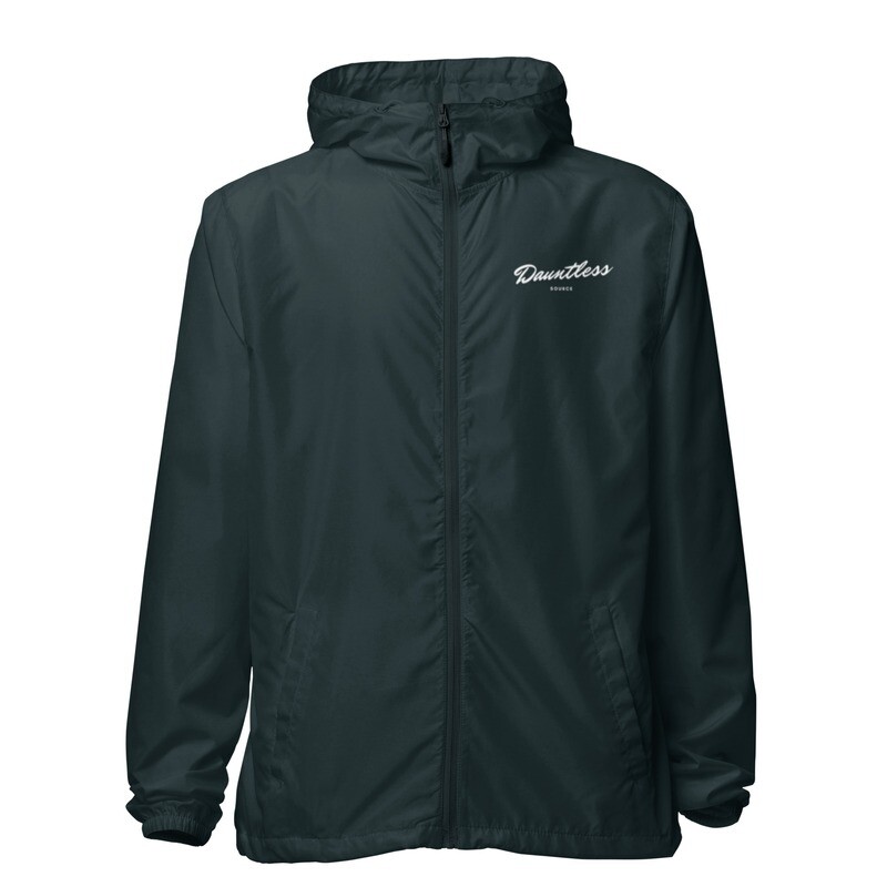Logo zip up windbreaker