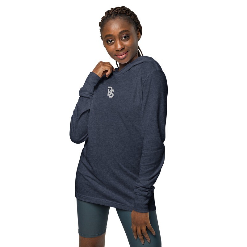 Logo Hooded long-sleeve tee