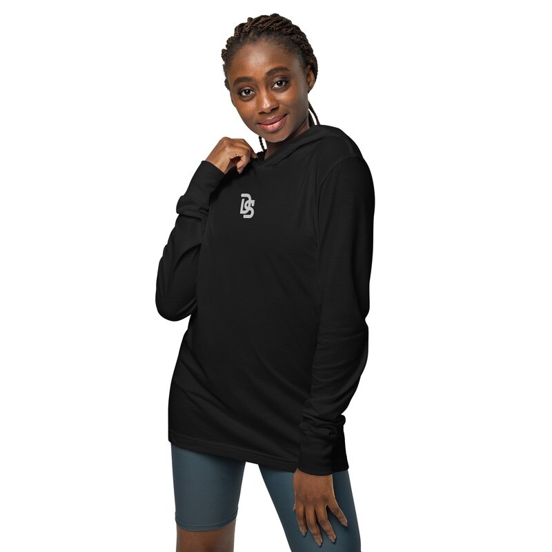 Logo Hooded long-sleeve tee