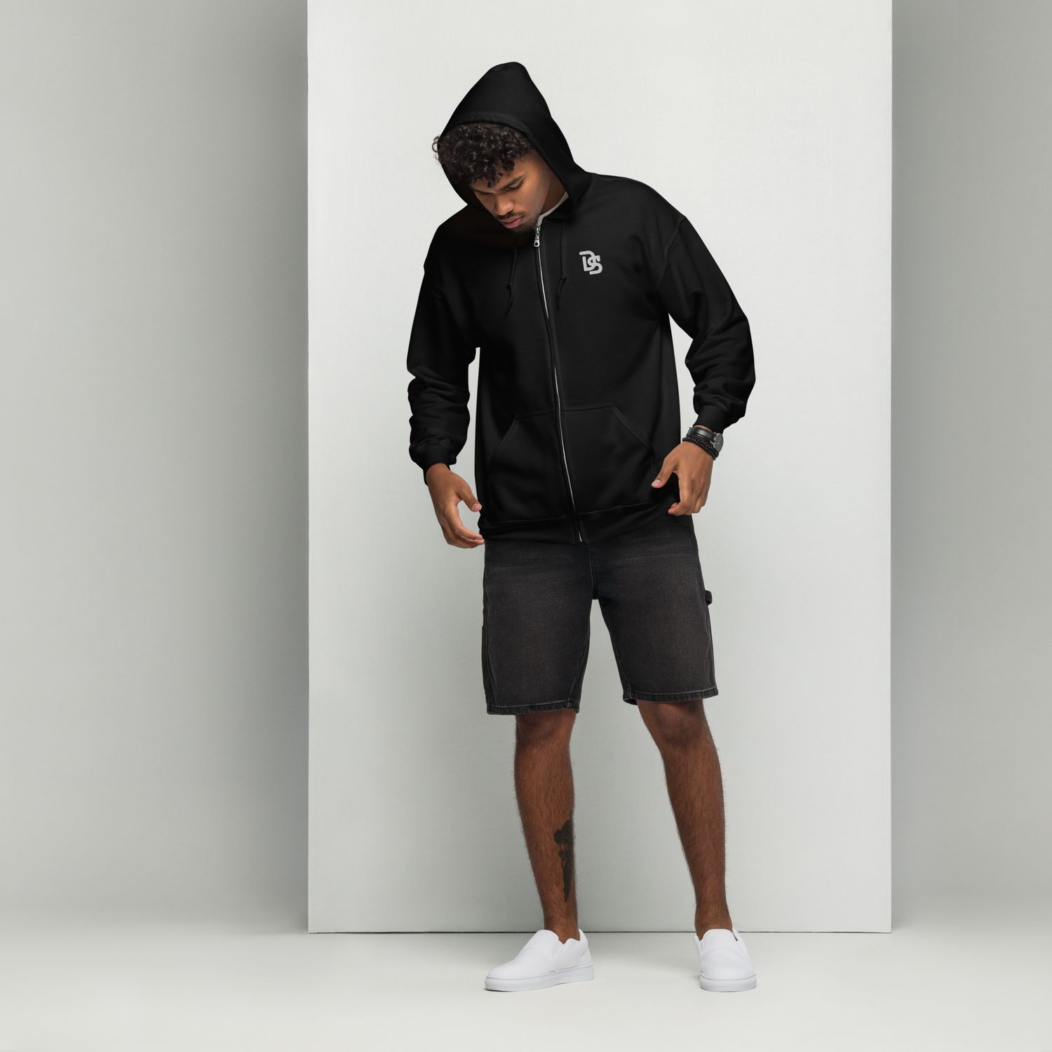 Logo zip hoodie